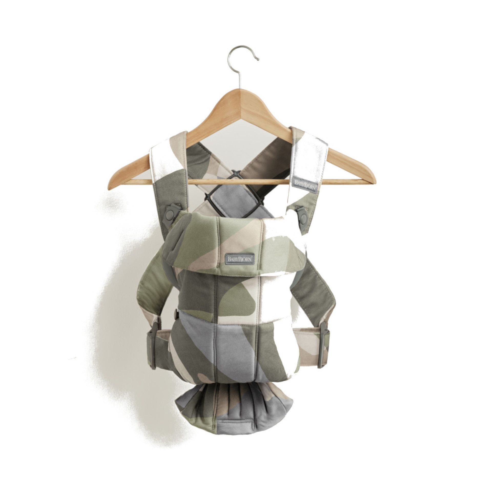 Marsupiu anatomic cu multiple pozitii de purtare Mini Khaki/Green Bumbac - BabyBjorn 3