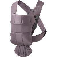 Marsupiu anatomic cu multiple pozitii de purtare Mini Dark Purple Bumbac - BabyBjorn