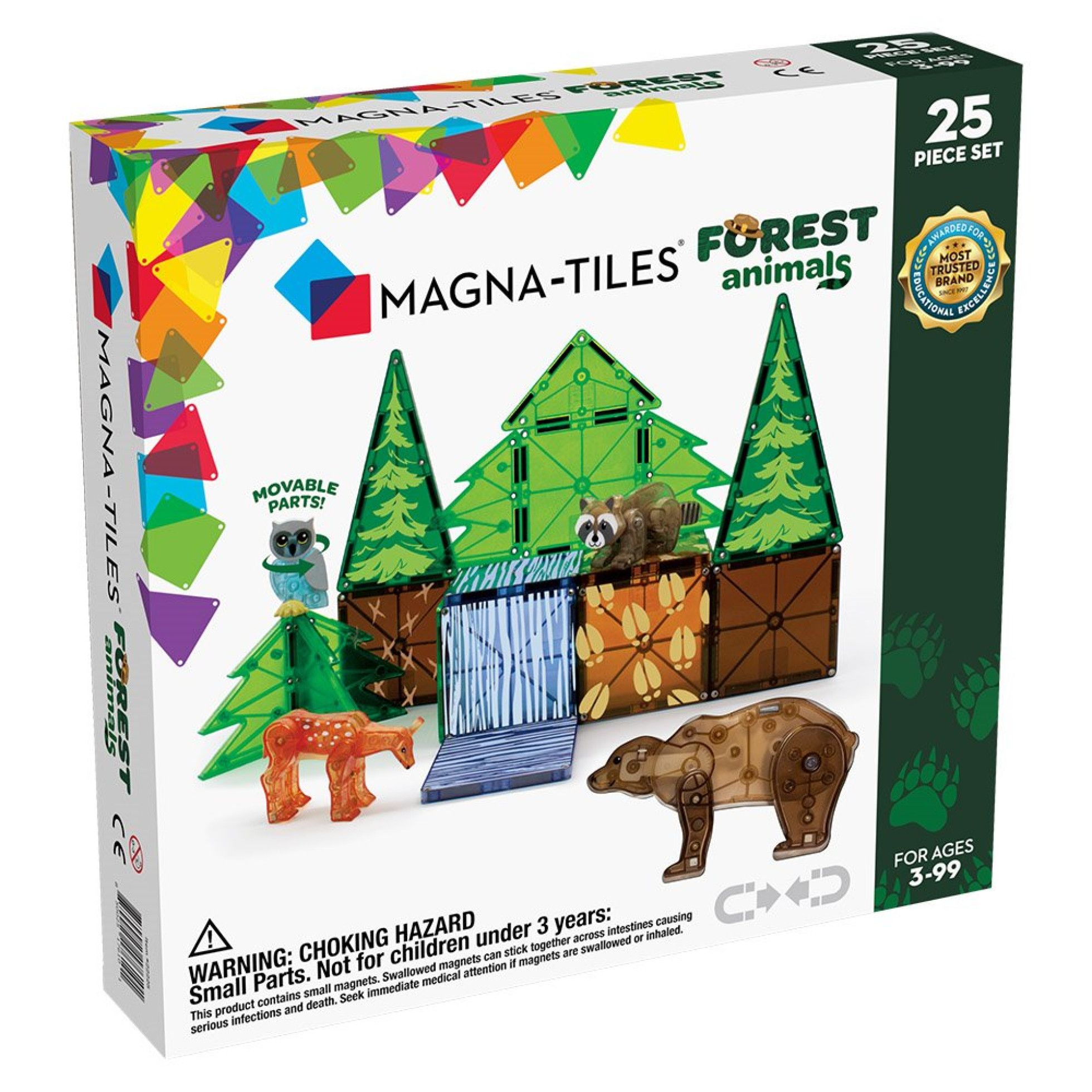 Set Magnetic Forest Animals, 25 piese - Magna-Tiles 1