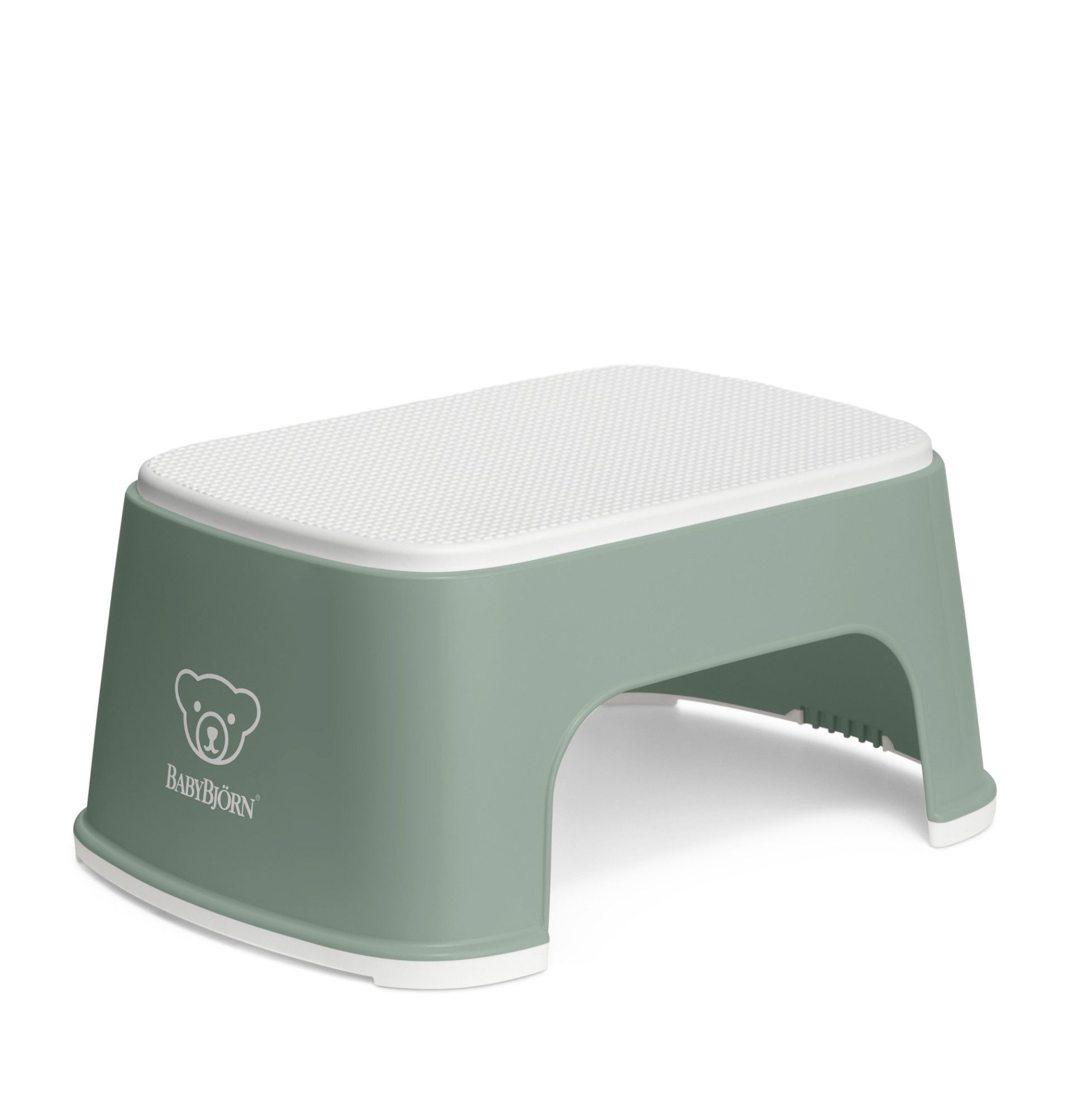 Treapta inaltator pentru baie Step Stool Deep Green / White - BabyBjorn 1