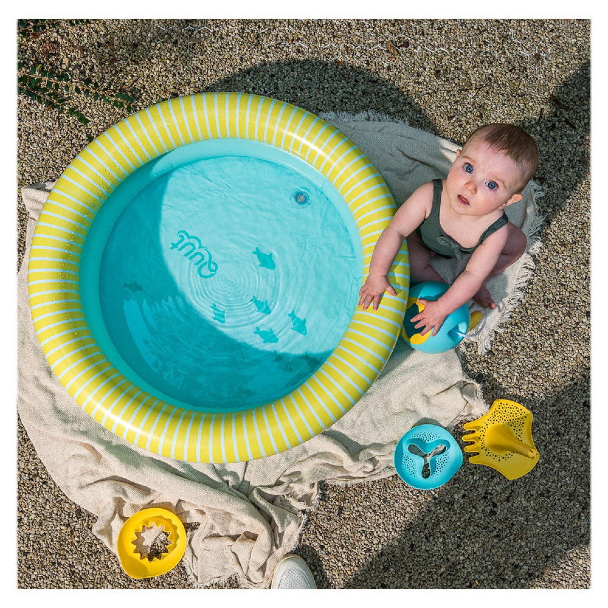 Dippy, piscina gonflabila, 80 cm, albastru, Quut Toys 3