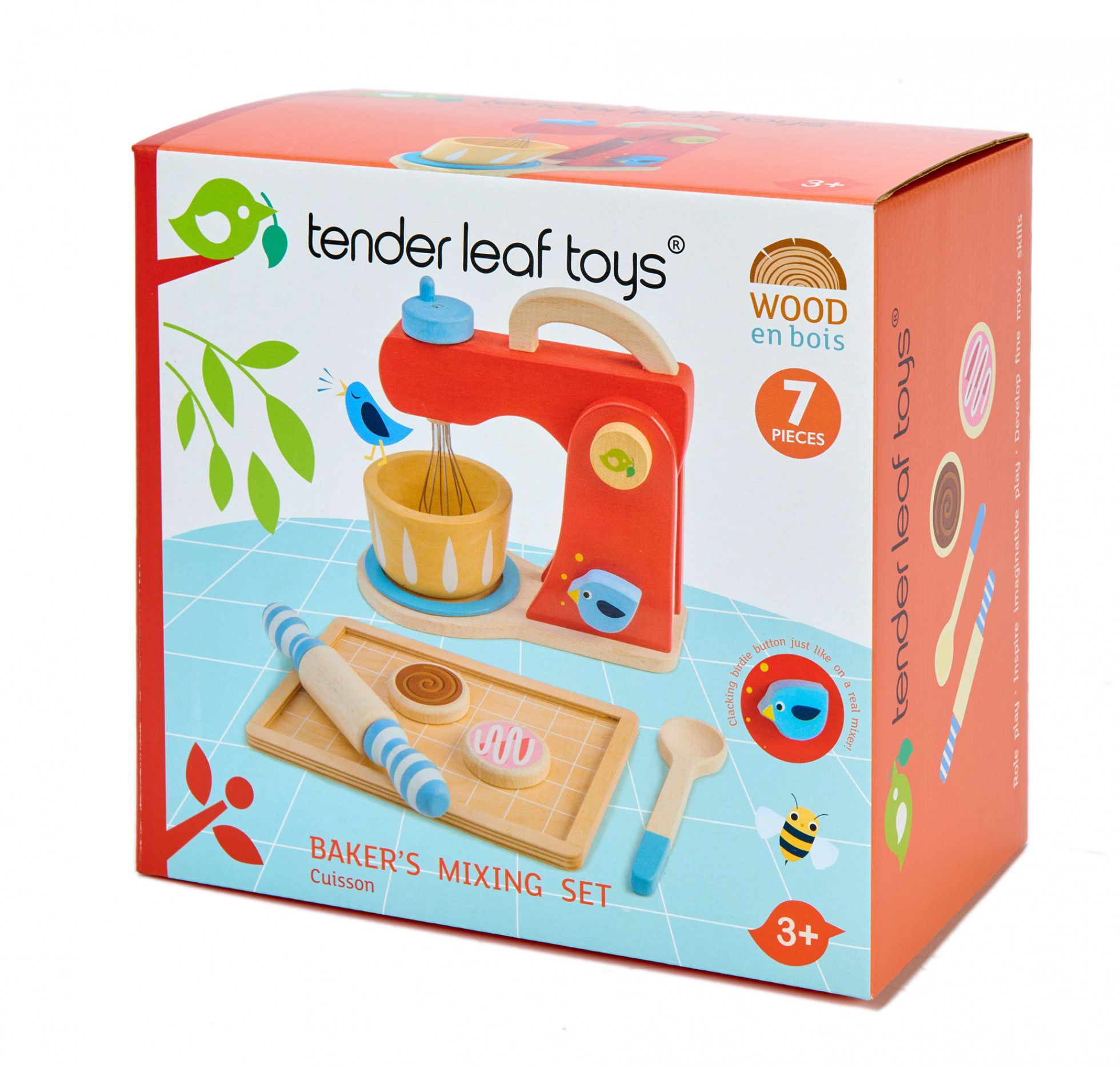 Set de patiserie cu mixer din lemn - Tender Leaf 3